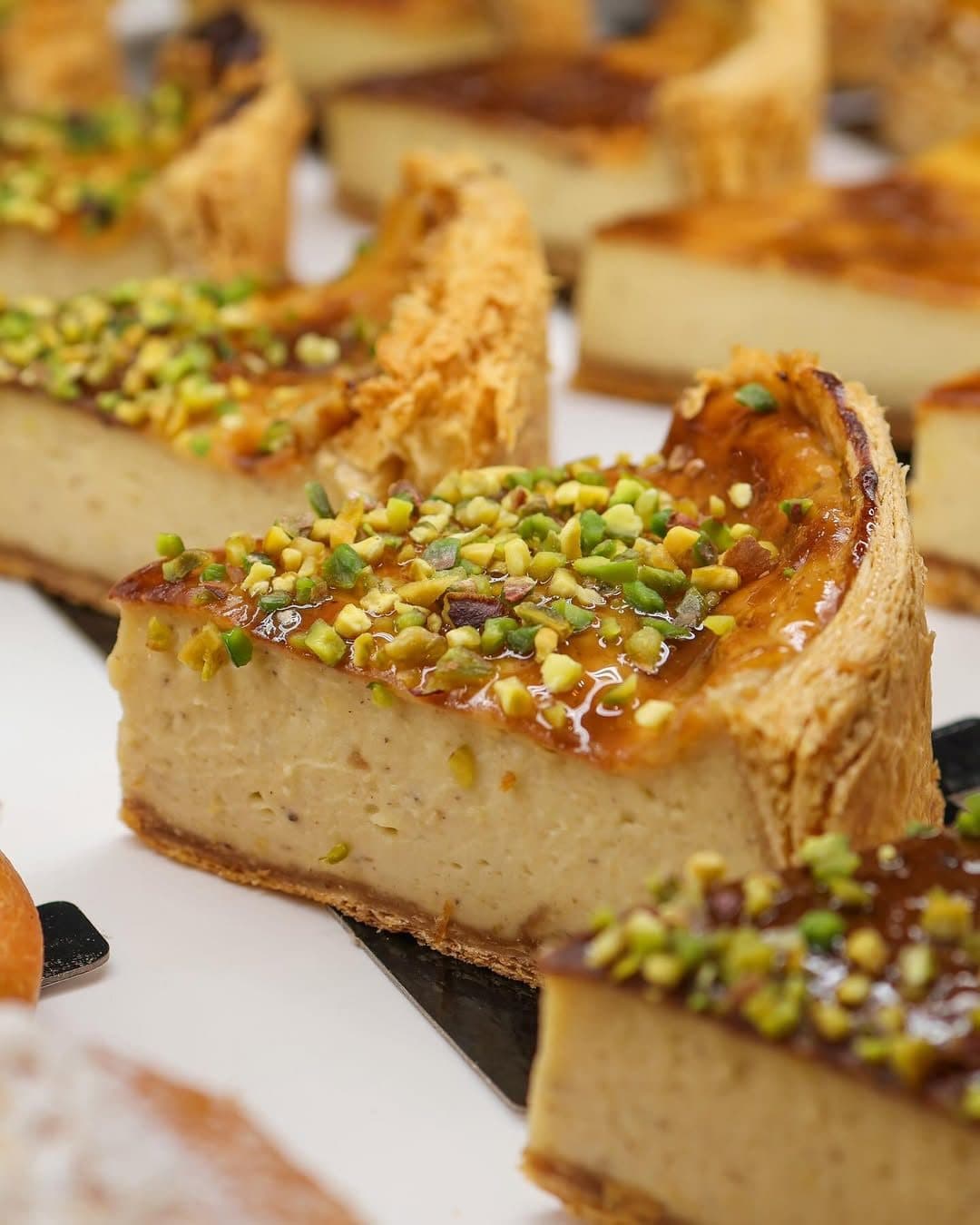 Flan à la pistache